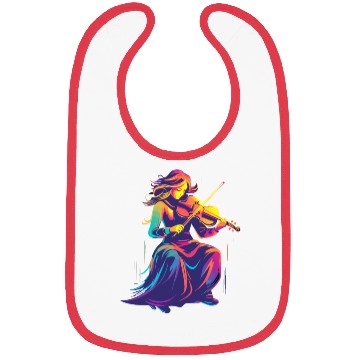 Discover Violin Girl Retrowave Bibs