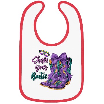Discover Shake Your Bootie | Mardi Gras Cowboy Boots Bibs