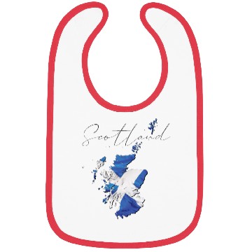 Discover Scotland Flag in Scotland Map EN Bibs