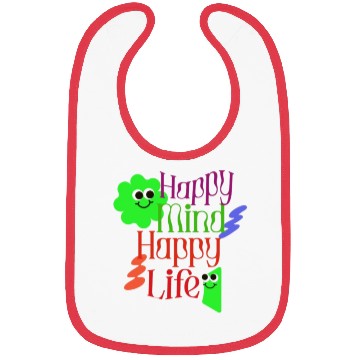 Discover Happy Mind, Happy Life – Radiate Positivity Bibs