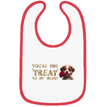 Discover You're The Treat to My Heart Bibs