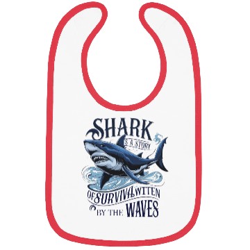 Discover The Great Predator Shark Bibs