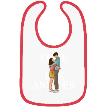 Discover Adorable Couple Embrace Illustration Bibs