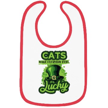 Discover Cats Make Everyday Feel Lucky St Patricks Day Bibs