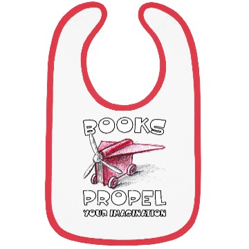 Discover Books Propel Your Imagination Sketchy Airplane Bibs