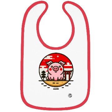 Discover Pig in Japan - Cultural Adventure Bibs