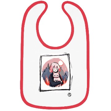 Discover Girl with a Cat Bibs