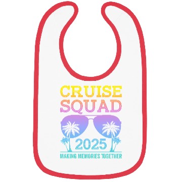 Discover Cruise Squad 2025 - Ultimate Vacation Vibes Bibs