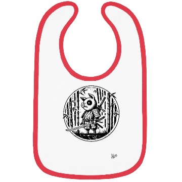 Discover Pig Samurai in Bamboo Forest Bibs