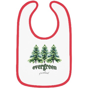 Discover evergreen the green tree : green world Bibs