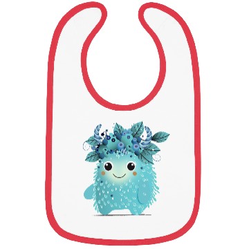 Discover Cute Blueberry Monster - Fruity and Playful Bibs