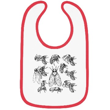 Discover Cicadas Life Cycle Vintage Science Cicada Bug Bibs