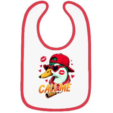 Discover Call Me Duck Valentines Duck Hunting Lover Bibs