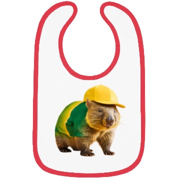 Discover Green and Gold Wombat 2 Bibs