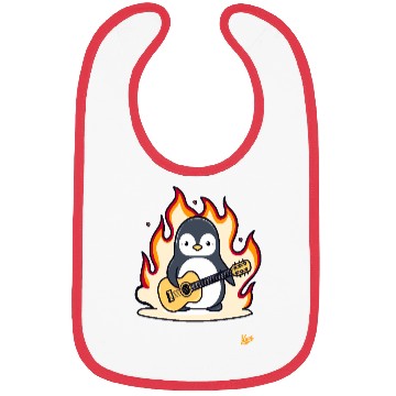 Discover Music Guitar Penguin Bibs