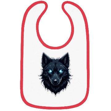 Discover Blue eyes wolf Bibs