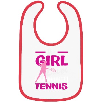 Discover This Girl Loves Tennis Passion Bibs