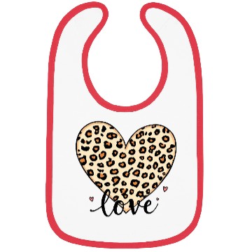 Discover Trendy Vintage Retro Love Cheetah Leopard Print Bibs