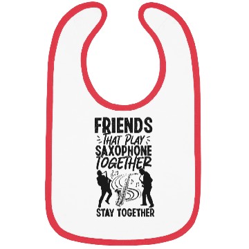 Discover Saxophone Friends Besties Buddies Bibs