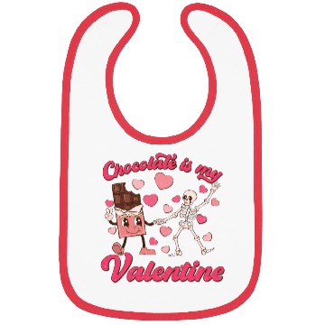 Discover Chocolate is My Valentine Bibs