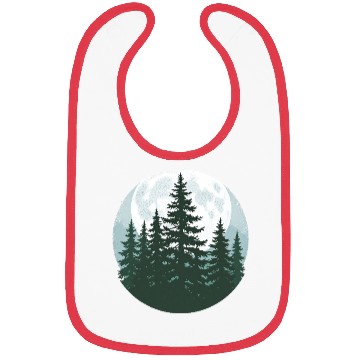 Discover Trees Wildlife Nature Forest Silhouette Bibs