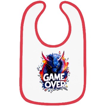 Discover Game Over - Dragon Art - Graffiti Style - Gamer Sl Bibs