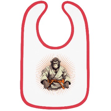 Discover Karate Judo Monkey Chimpanzee Martial arts Bibs