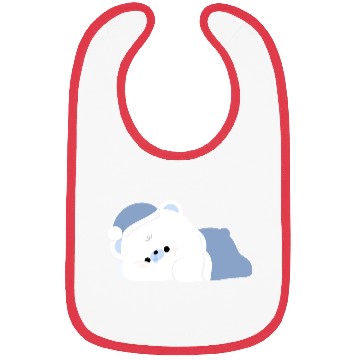 Discover Tired Polar Bear Bibs