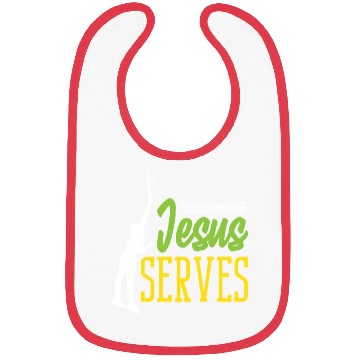 Discover Tennis Jesus Serves Inspirational Design Bibs
