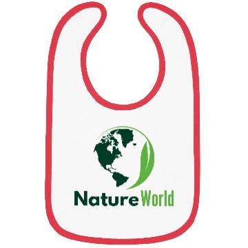 Discover Green Minimalist Nature World Bibs