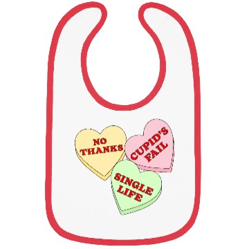 Discover Valentines Candy Hearts Bibs
