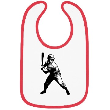 Discover Baseball Player Black And White Bibs