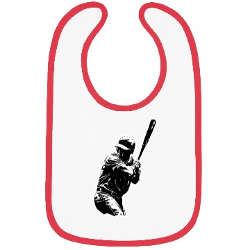 Discover Baseball Player Black And White Bibs