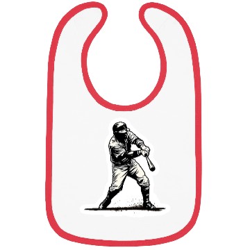 Discover Baseball Player Black And White Bibs
