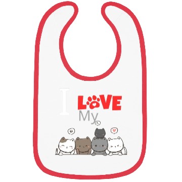 Discover Cat Lover Bibs