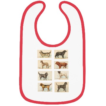 Discover Vintage Dog Illustration Collection Bibs