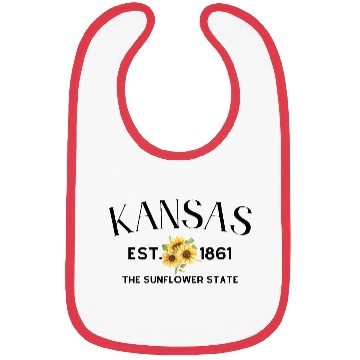 Discover Sunflower Crest Botanical Design Bibs