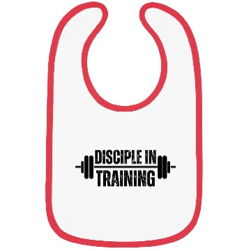 Discover Disciple in training barbell Christian Bibs