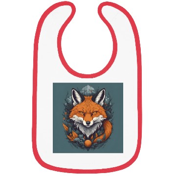 Discover Serene Fox in a Nature Scene Bibs
