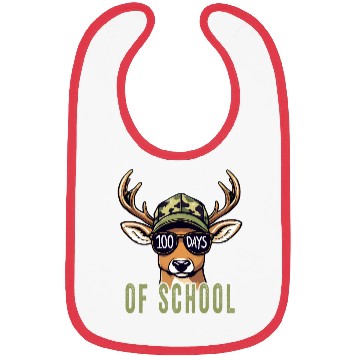 Discover Bucked' 100 Days Of School Deer Bibs