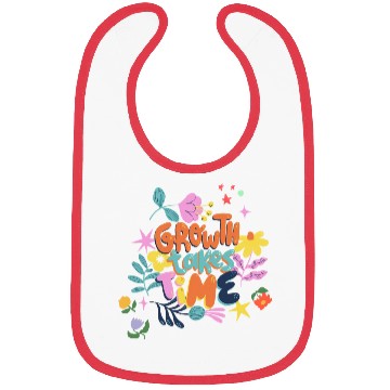 Discover Growth takes time motivational Bibs