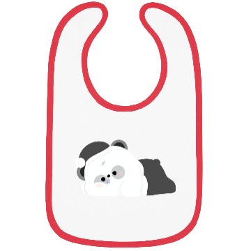 Discover Tired Panda Bibs