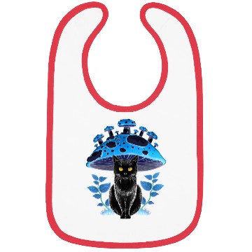 Discover Cottagecore Aesthetic Cat Mushroom Bibs