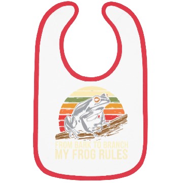 Discover Gray Tree Frog Lover Animal Amphibian Froggy Toad Bibs