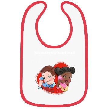 Discover You Make My Heart Melt Bibs