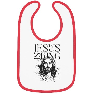 Discover Embrace the reign of Jesus with our Jesus is King Bibs