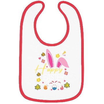 Discover Happy Easter Sayings Egg Bunny Bibs