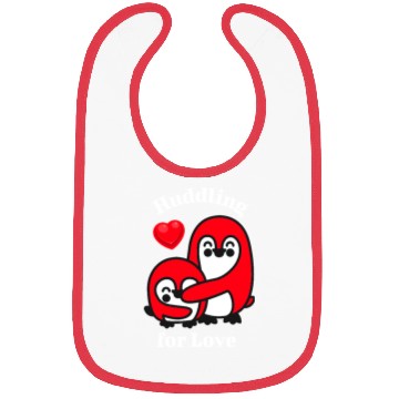 Discover Huddling for Love, funny penguin Bibs.
