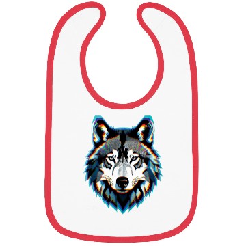 Discover Wolf head 6 Bibs