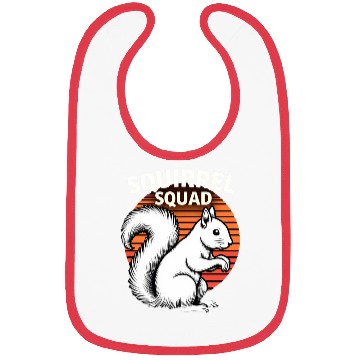 Discover Squirrel Squad Funny Lover Bibs